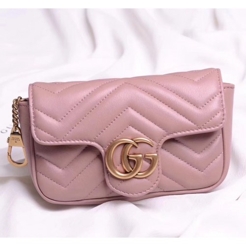 Gcucci GG Marmont mini nano leather bag 17cm 